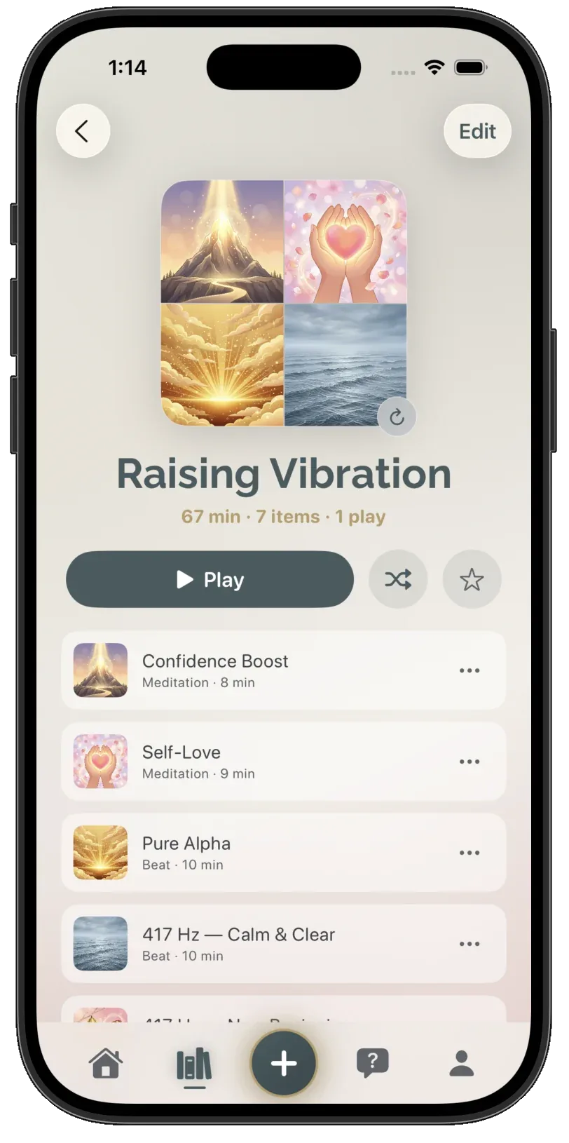 Create a personalized affirmation recording in Affirmism